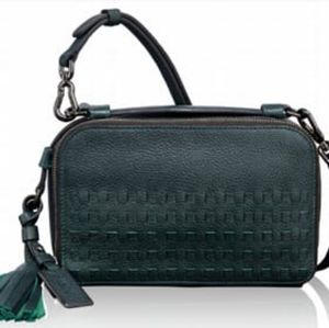 Tumi Voyageur No-Ho Angie Leather Crossbody Bag in Pine